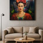 Retablo de Frida Kahlo multicolor – impresión digital sobre MDF con corte láser en Bogotá